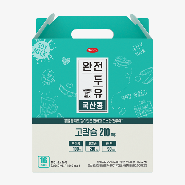 완전두유 국산콩 고칼슘 210mg 제품 이미지