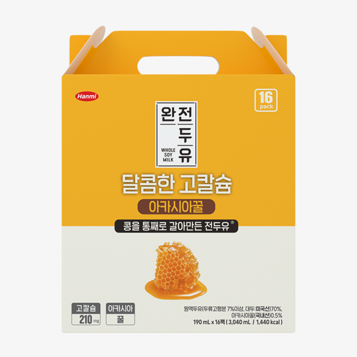 완전두유 달콤한 고칼슘 아카시아꿀 제품 이미지