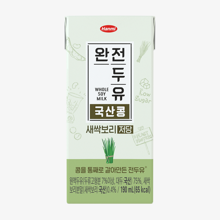 완전두유 국산콩 새싹보리 저당 제품 이미지