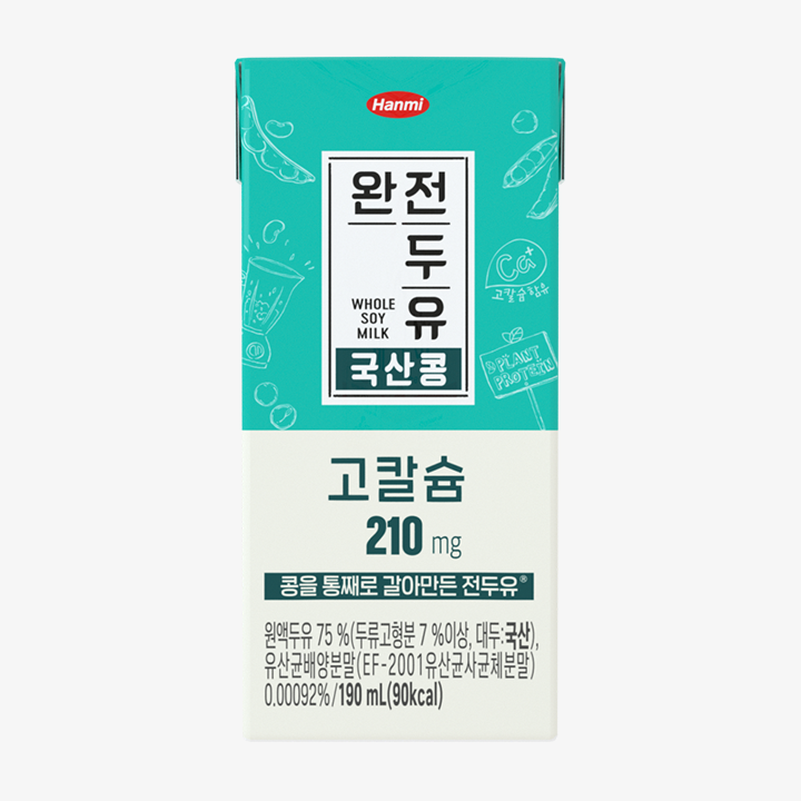 완전두유 국산콩 고칼슘 210mg 제품 이미지