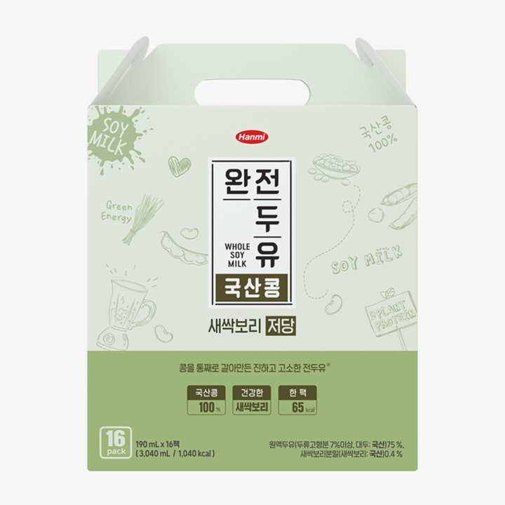 완전두유 국산콩 새싹보리 저당 제품 이미지